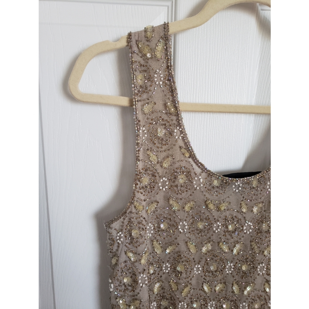 Luxe beaded cropped top